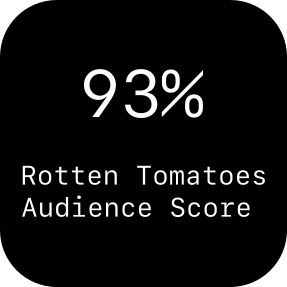 93% Rotten Tomatoes Audience Score.